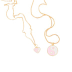 Collier Rose Ying Yang