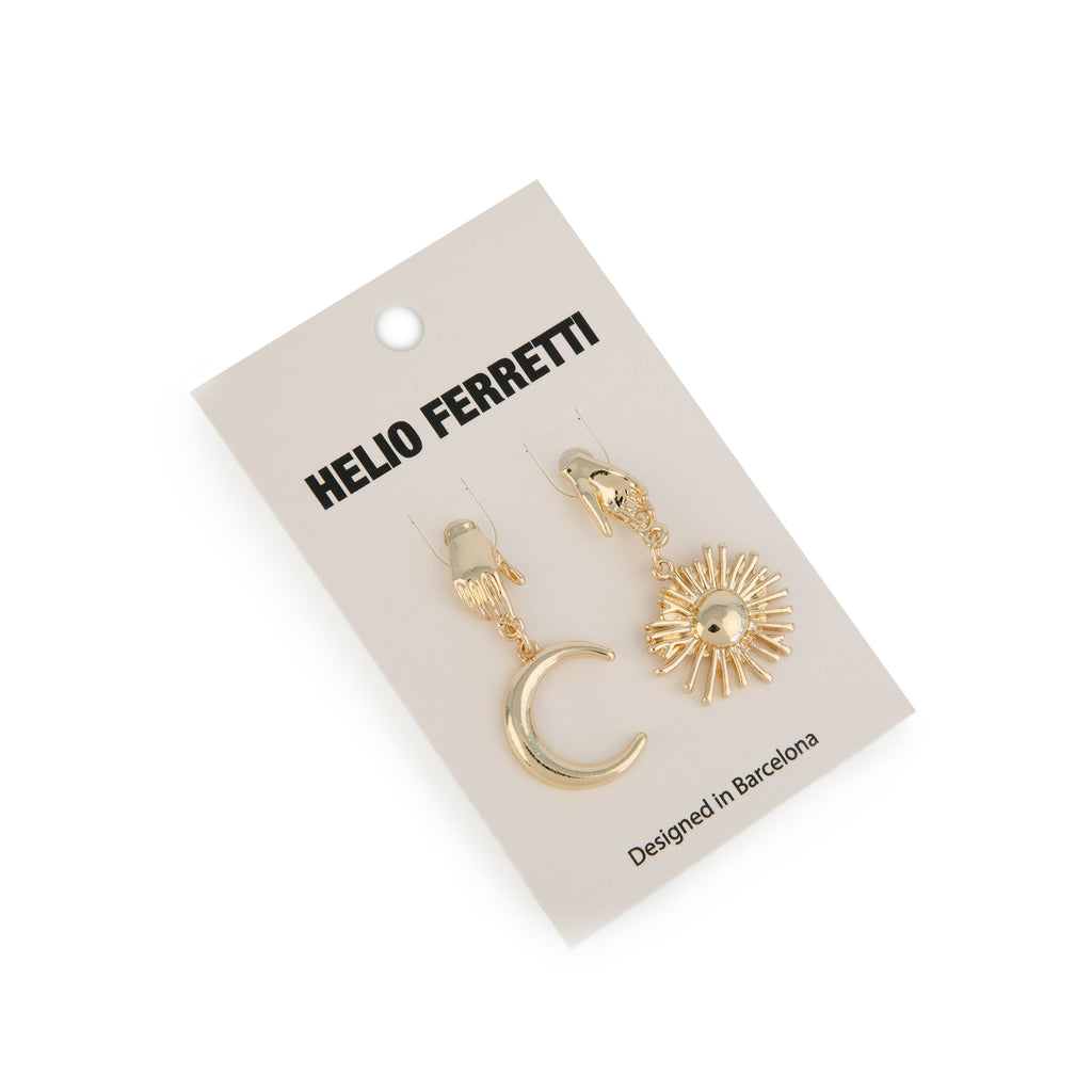 Boucles D'Oreilles Soleil Et Lune