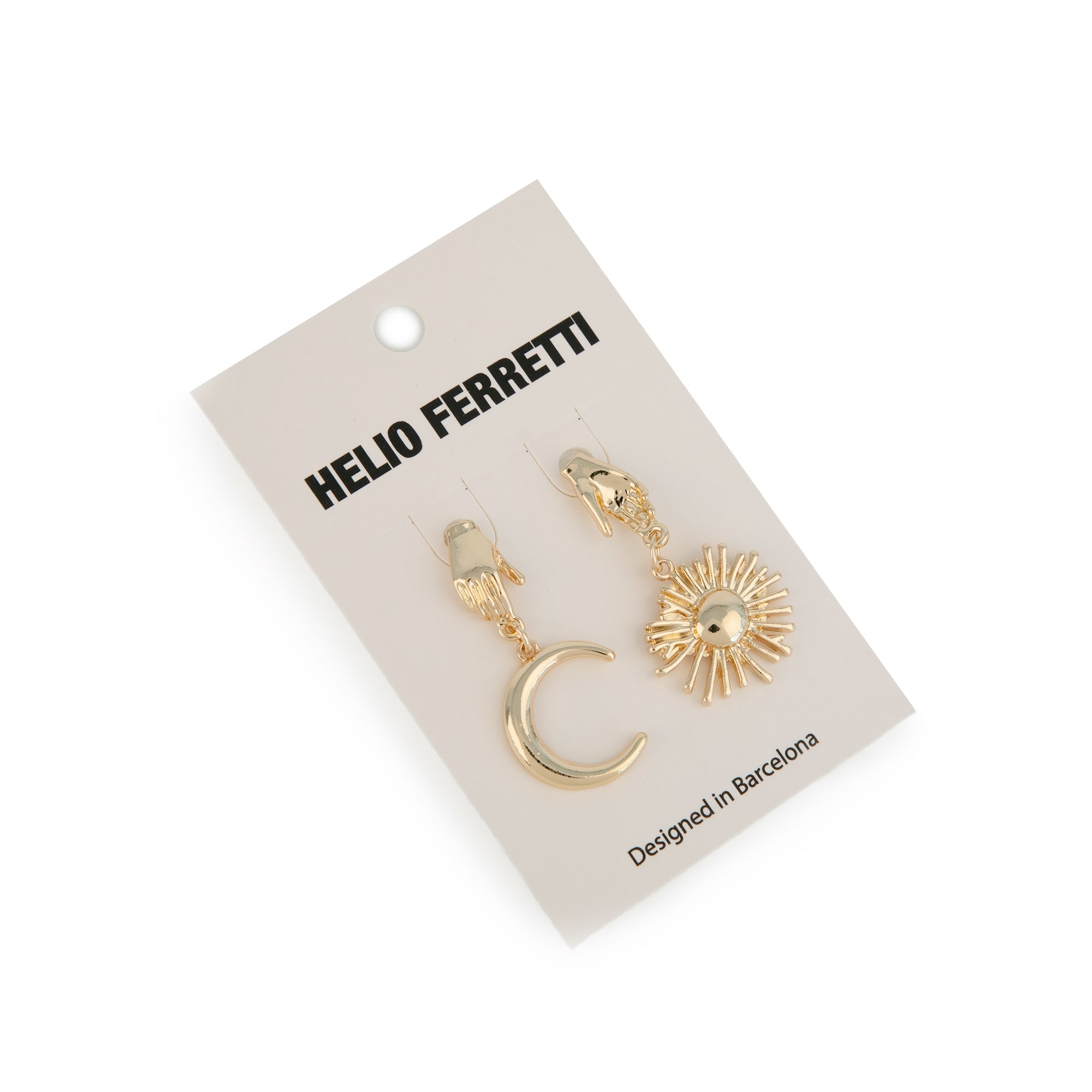 Boucles D'Oreilles Soleil Et Lune