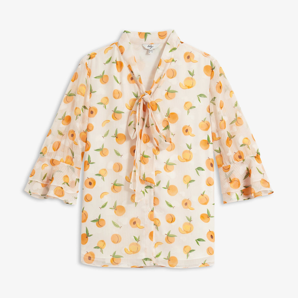 Lily - Chemise - Orange Soleil