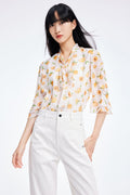 Lily - Chemise - Orange Soleil