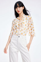 Lily - Chemise - Orange Soleil