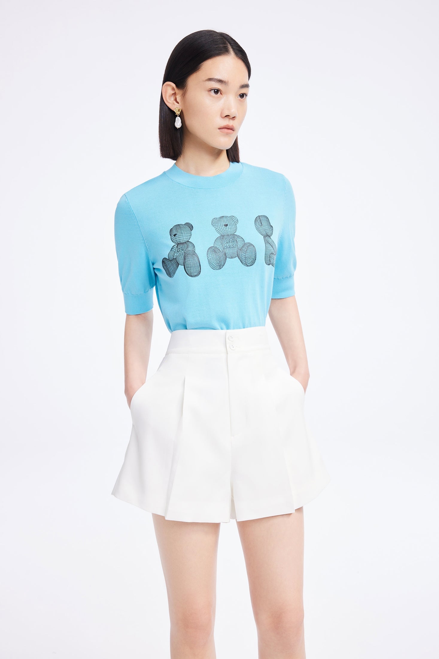 Lily - Short - Blanc