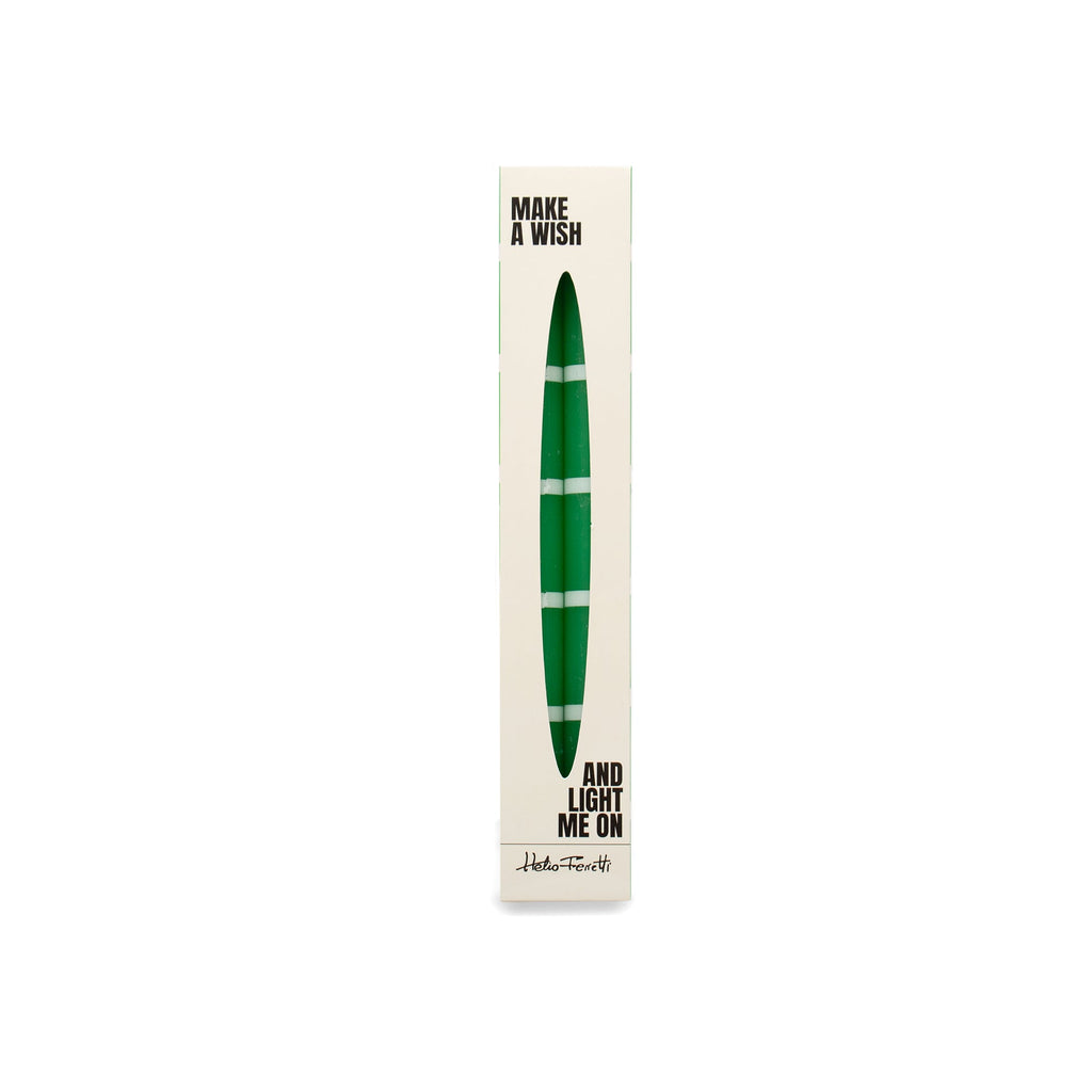 Lot De 2 Longues Bougies Émeraude