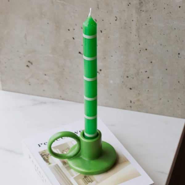 Lot De 2 Longues Bougies Émeraude