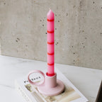 Lot De 2 Longues Bougies Rubis
