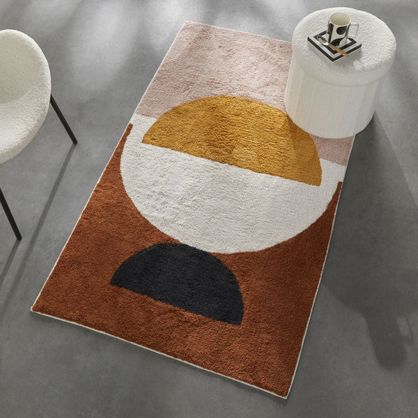 Retro Mood - Tapis Tufté - Blanc