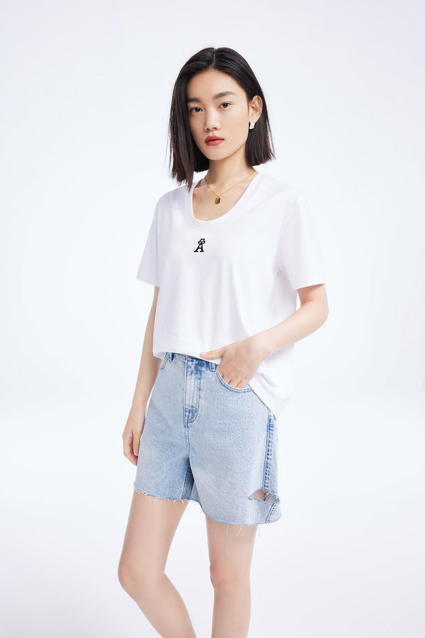 T-Shirt Lily - Blanc