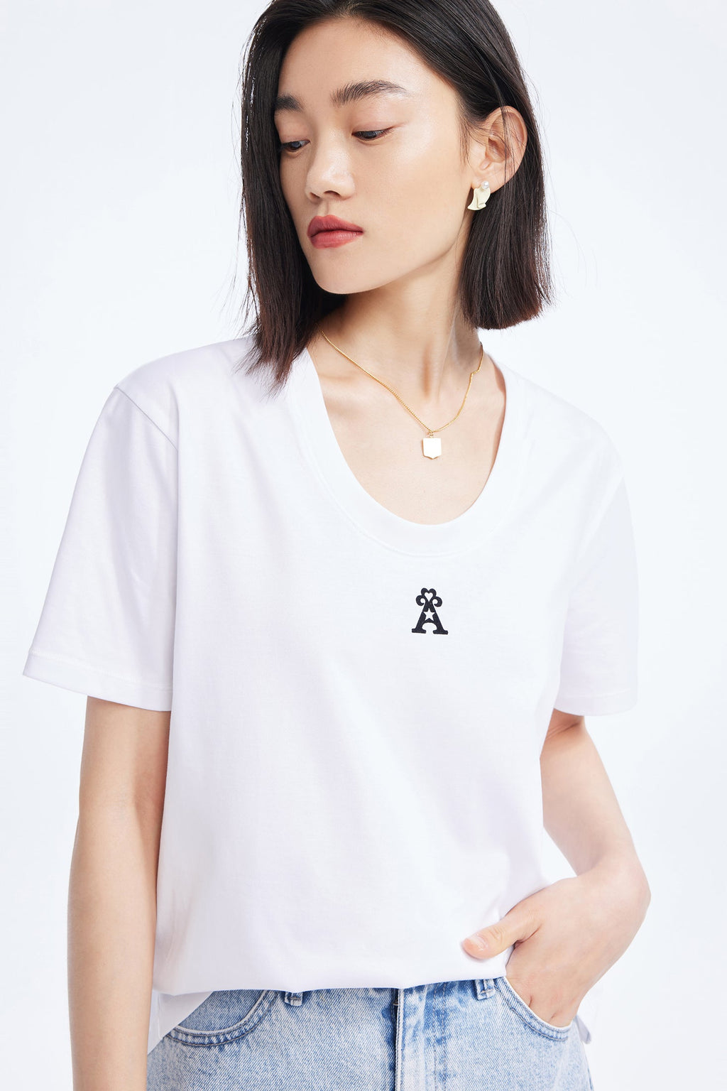 T-Shirt Lily - Blanc