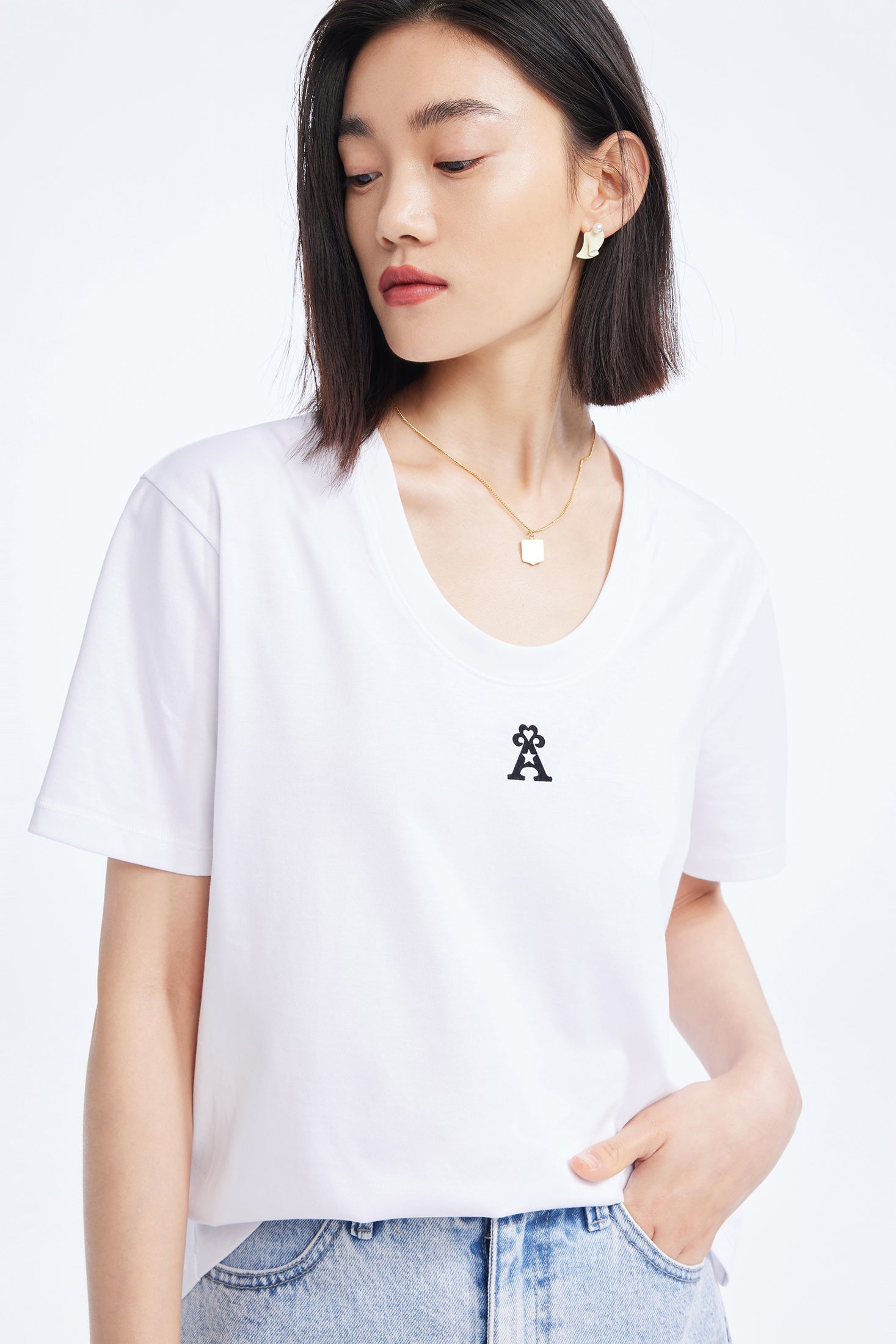 T-Shirt Lily - Blanc
