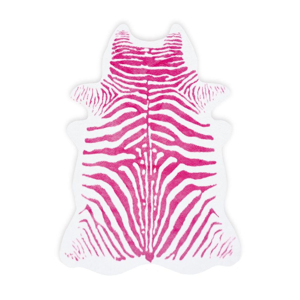Tapis Style Peau De Zèbre - Rose - Xl
