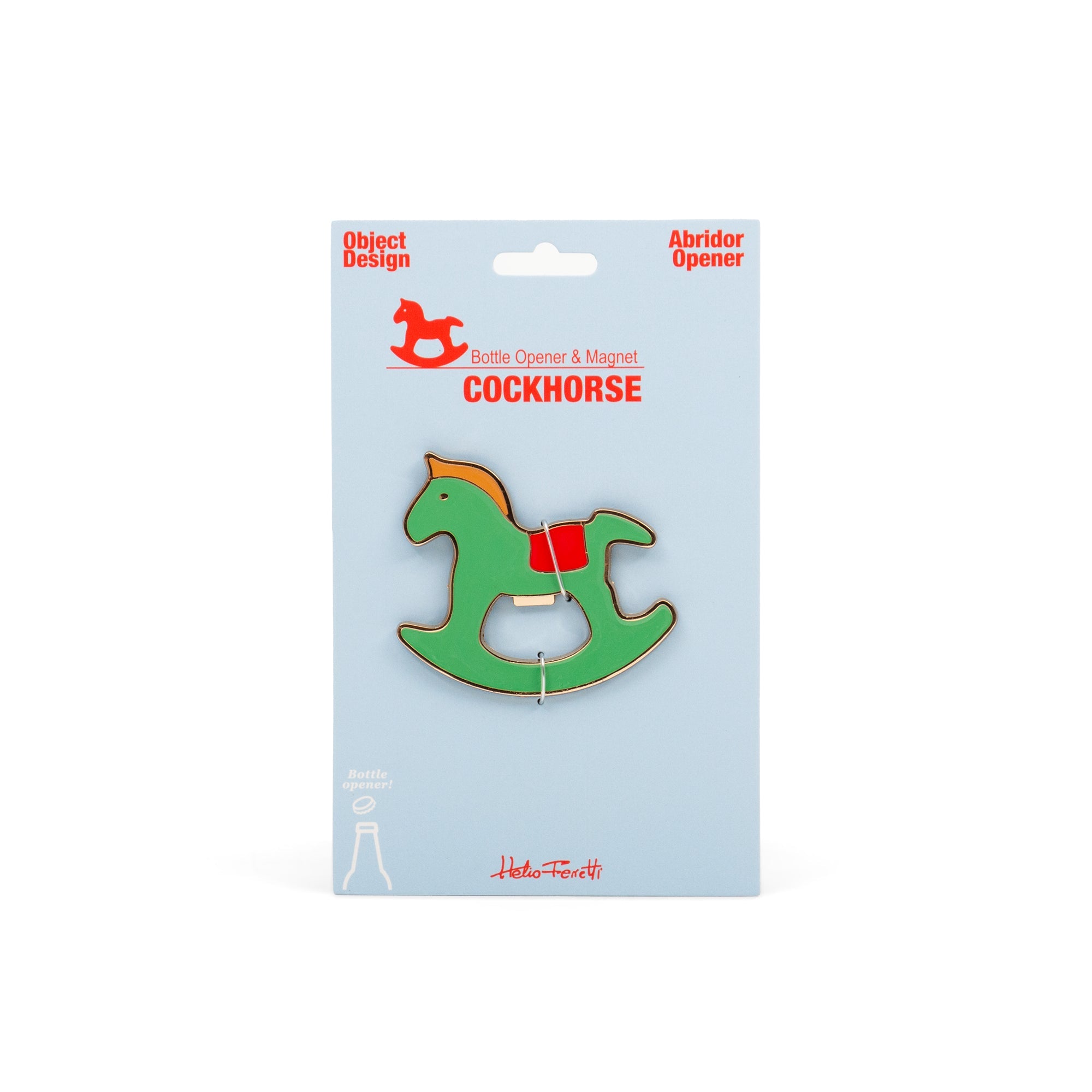 Ouvre-Bouteille Magnétique Coq Vert