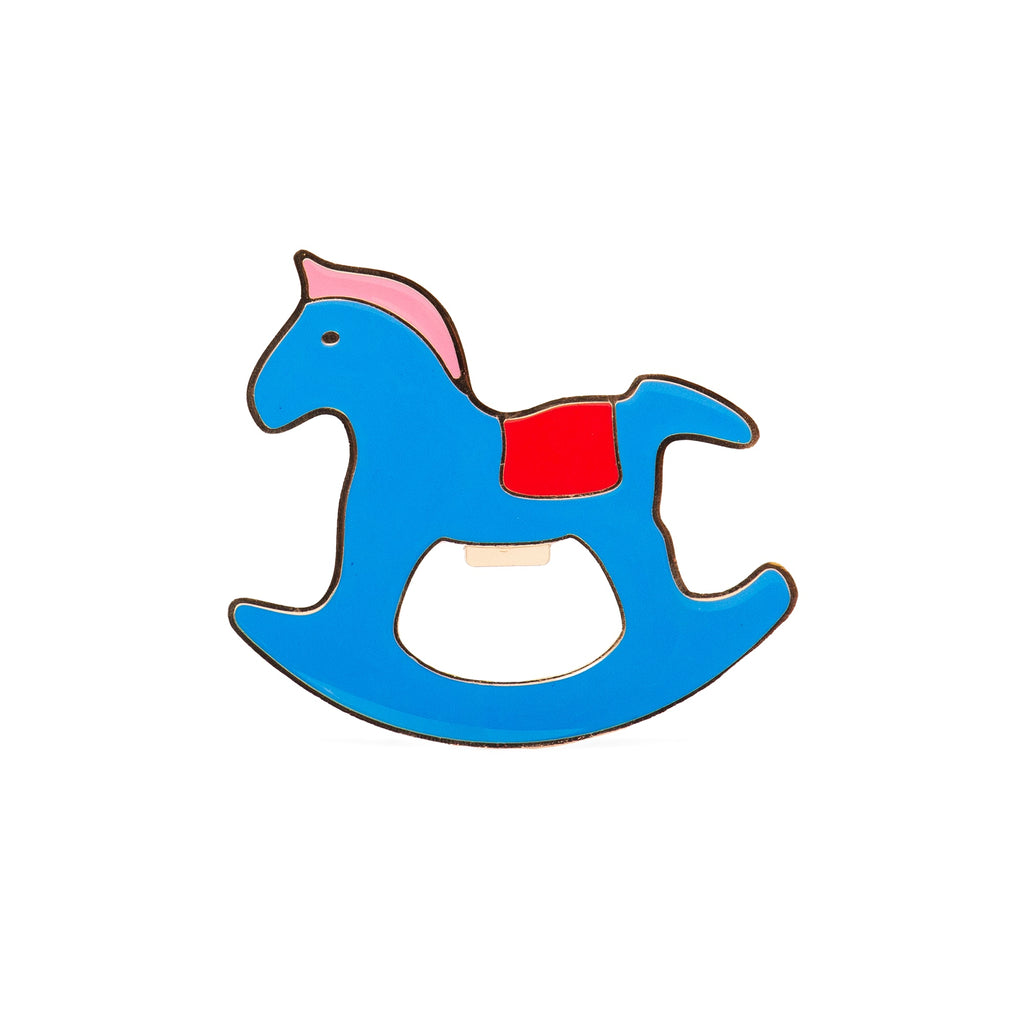 Ouvre-Bouteille Magnétique Coq Bleu Cheval