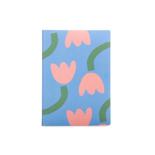 Carnet De Notes Blue Tulipe A5