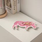 Boîte À Bijoux Rhinocéros Rose
