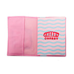 Carnet De Notes Cerise Tissé En Velboa Rose