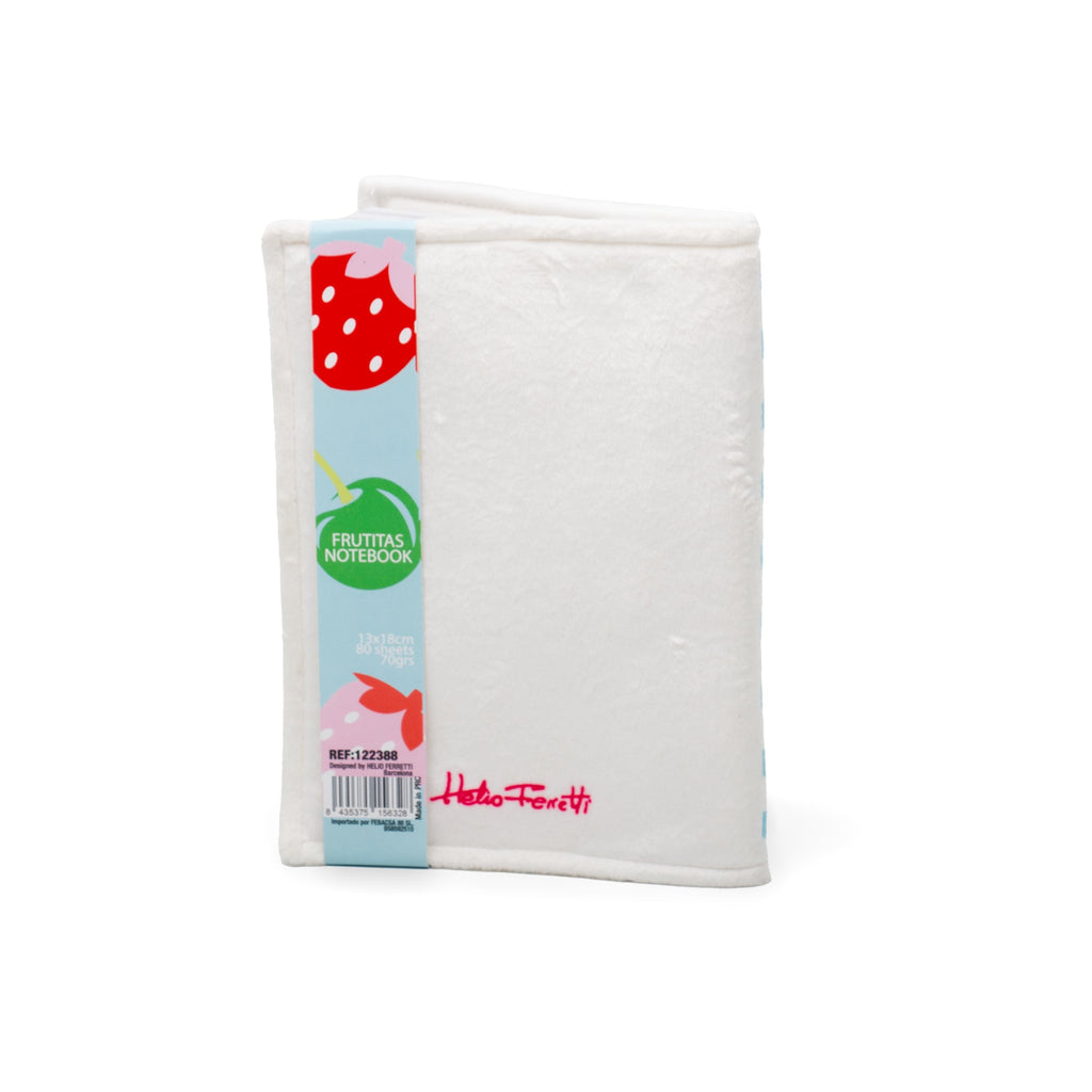 Carnet De Notes Cheris Tissé En Velboa Blanc