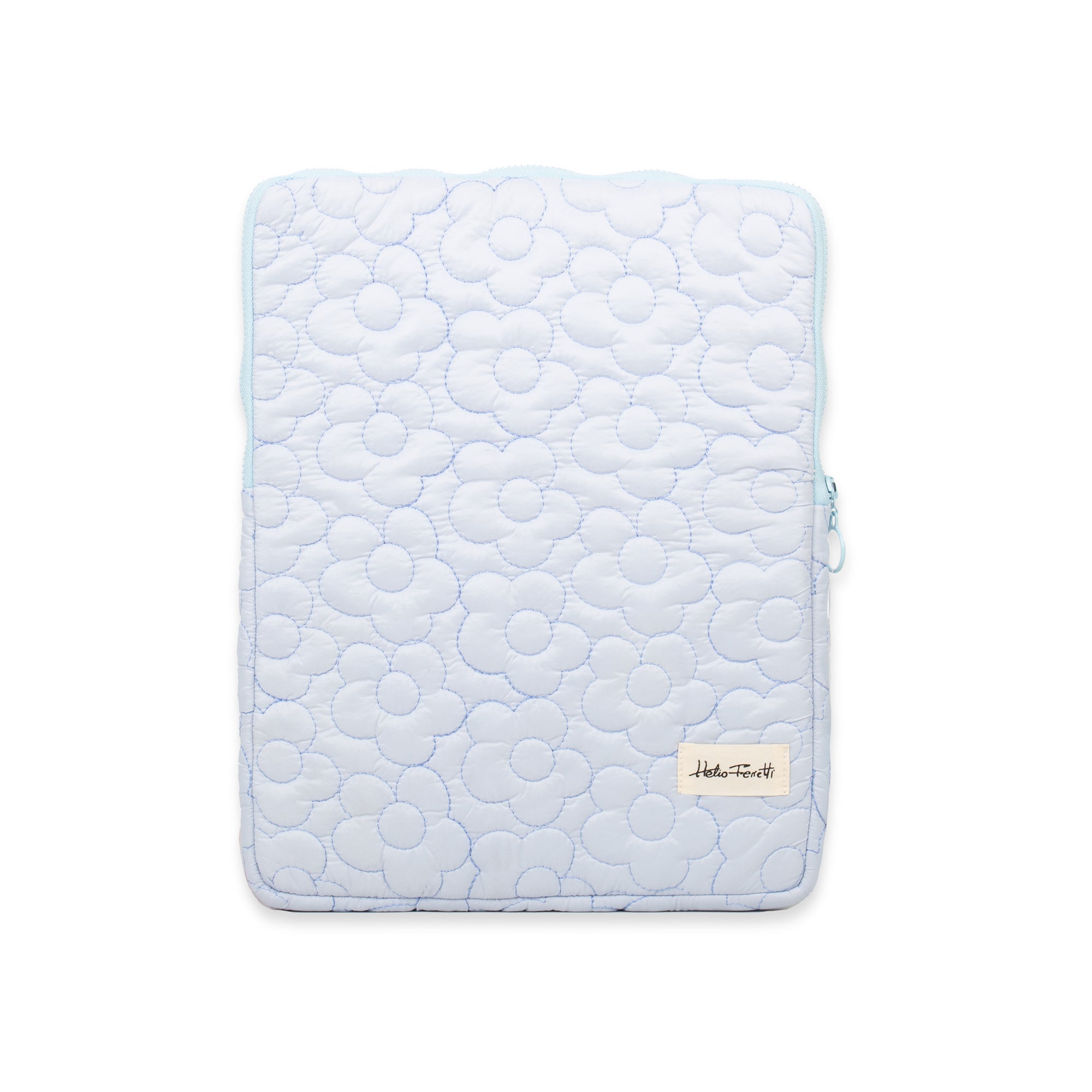 Étui Pour Tablette 11" En Tissu Rembourré Bleu Clair