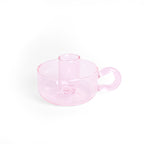 Porte-Bougie Classique En Cristal Rose