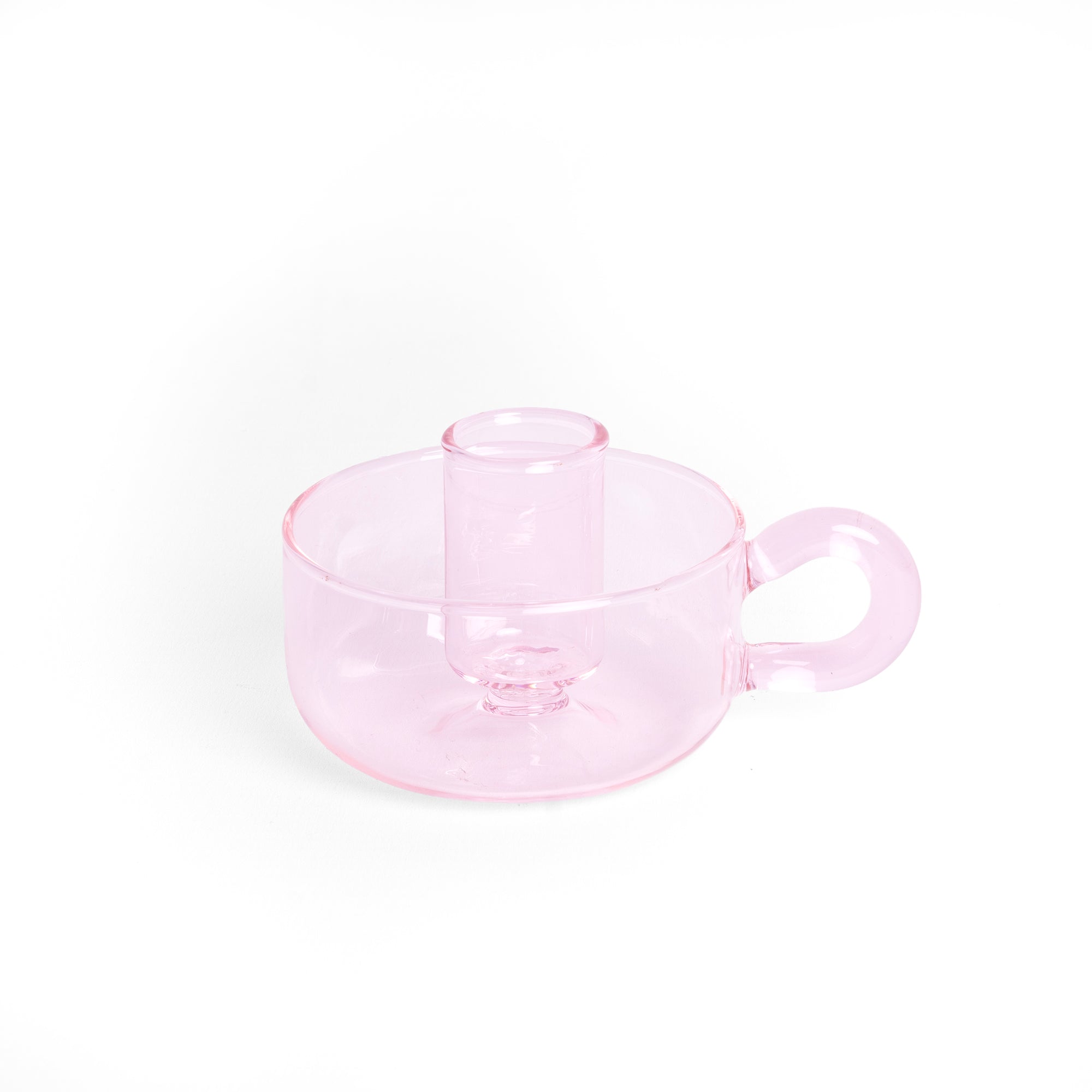 Porte-Bougie Classique En Cristal Rose