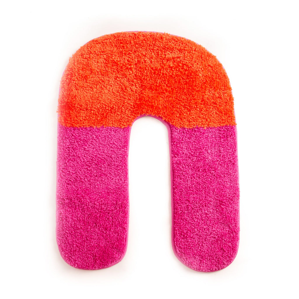 Tapis De Bain Rose « U »