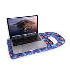 Housse Bouffante À Fleurs Bleue Pour Ordinateur Portable