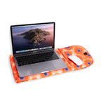 Housse D'Ordinateur Portable Bouffante À Fleurs Orange