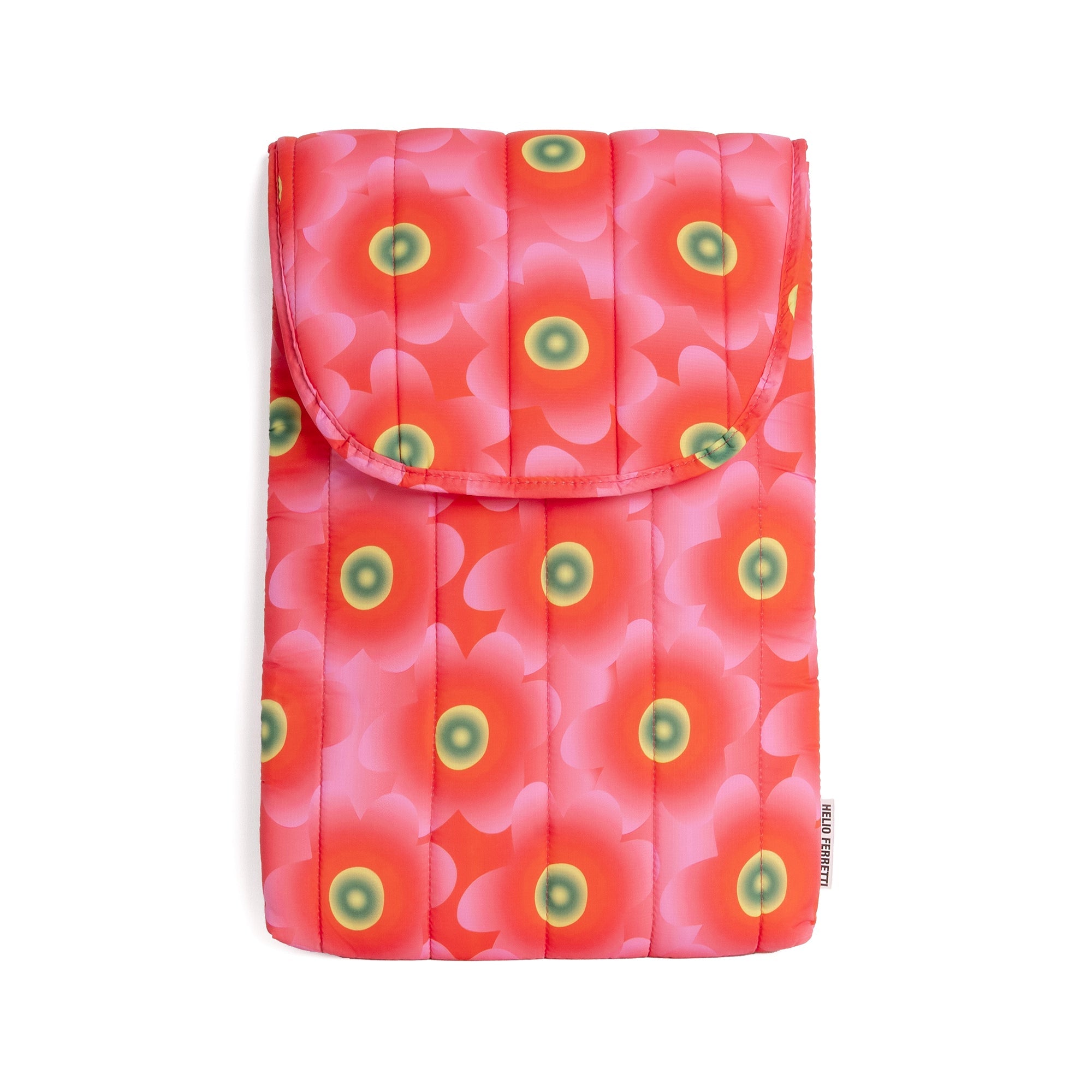 Housse Bouffante À Fleurs Pour Ordinateur Portable Rose
