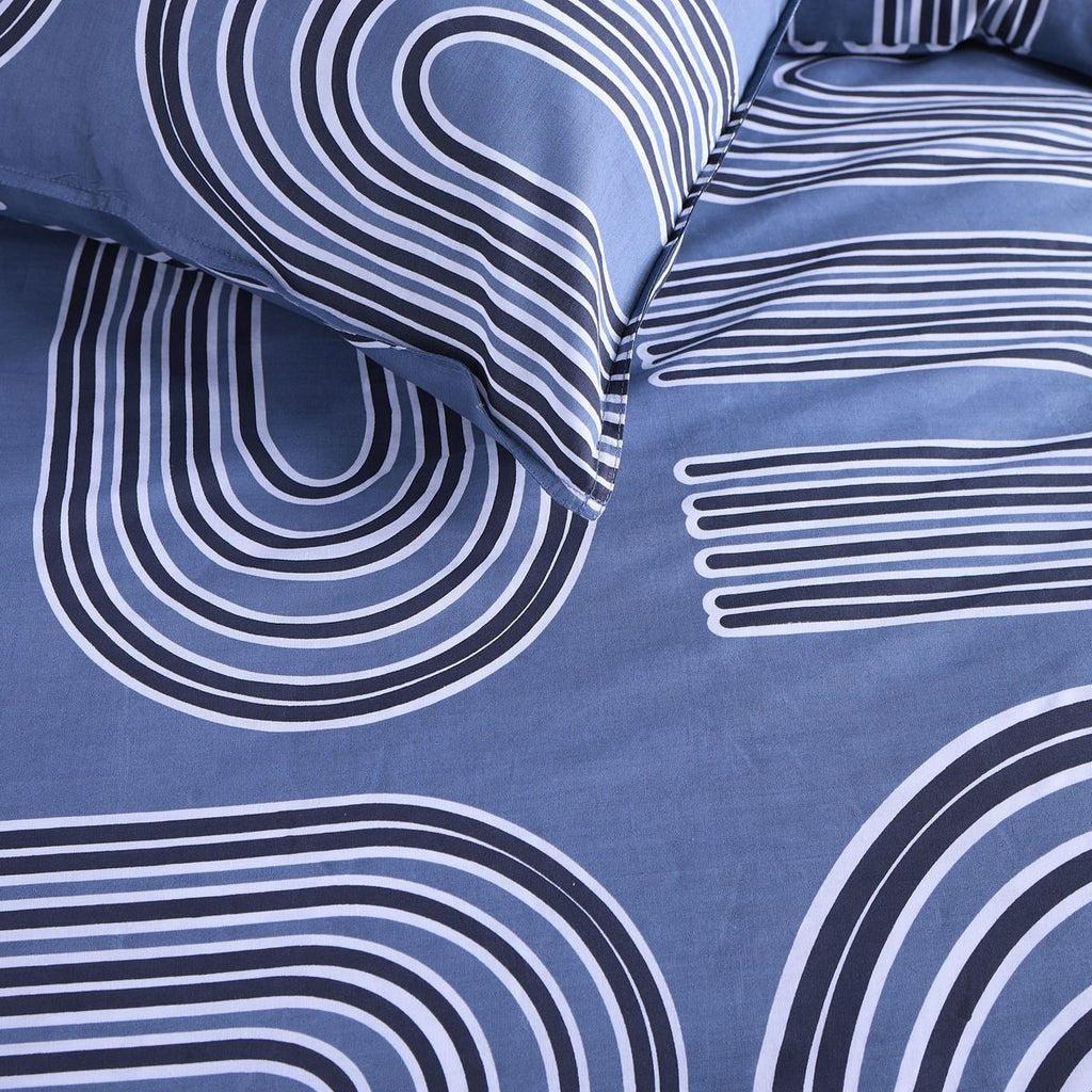 Sunshine - Parure De Lit Motif 15.26 - Navy