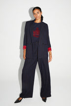Pantalon Astrid Héritage Navy Fabriqué En Italie