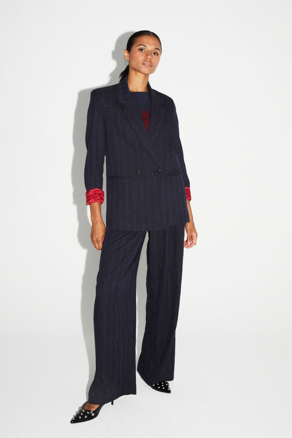 Pantalon Astrid Héritage Navy Fabriqué En Italie
