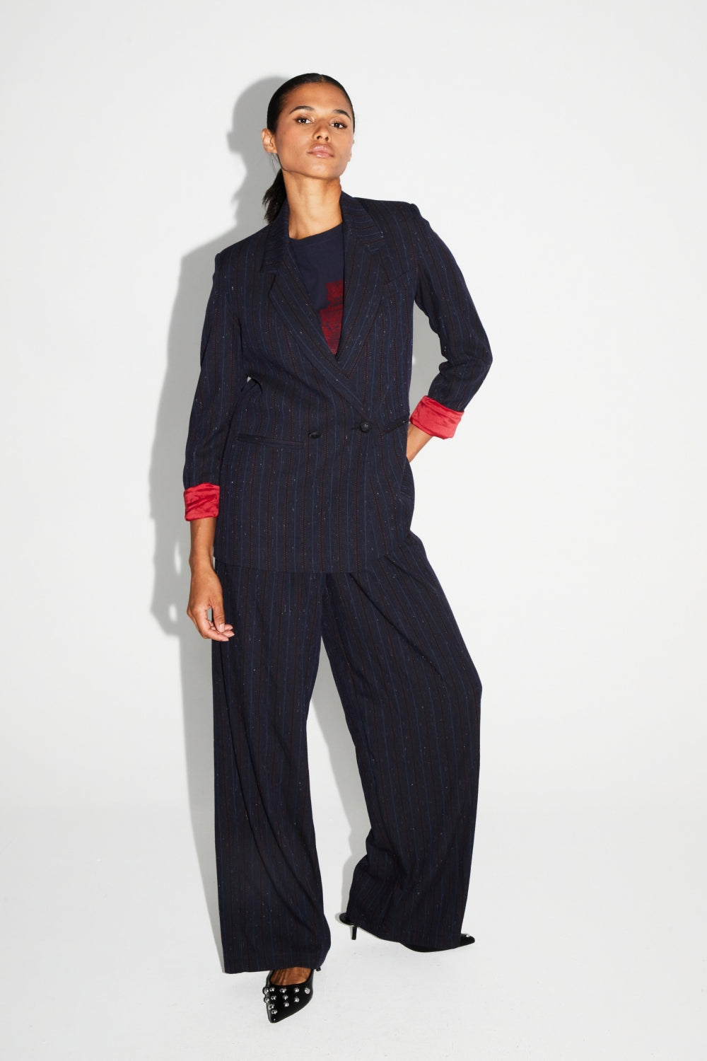 Pantalon Astrid Héritage Navy Fabriqué En Italie