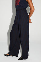 Pantalon Astrid Héritage Navy Fabriqué En Italie