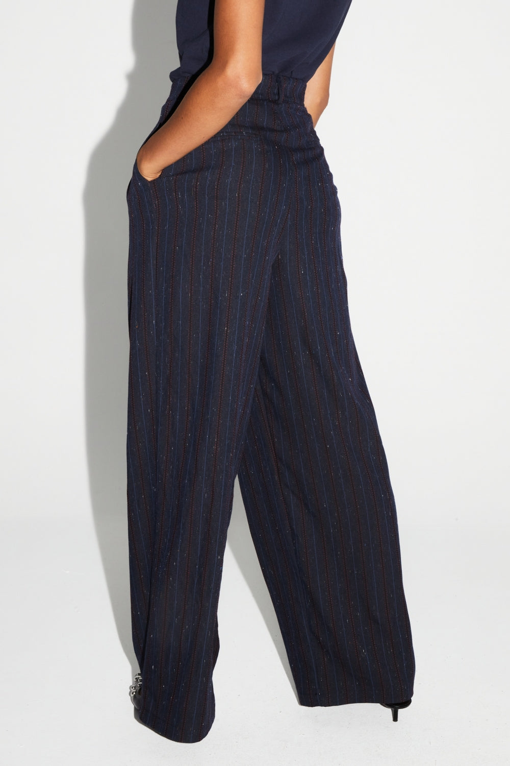 Pantalon Astrid Héritage Navy Fabriqué En Italie