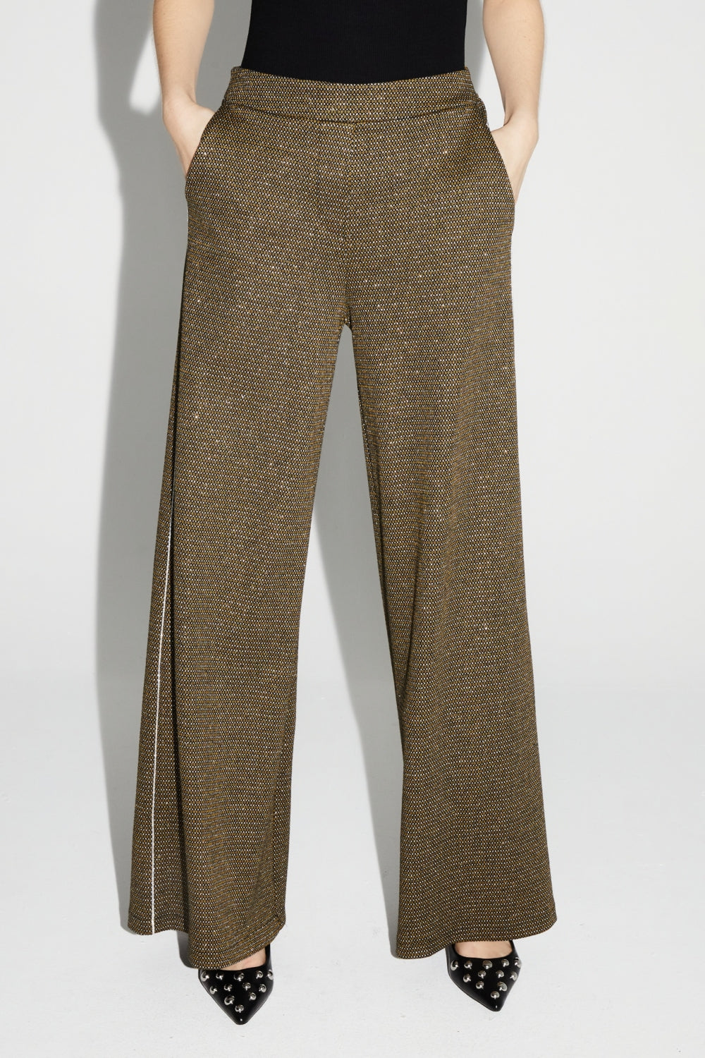 Pantalon Charlie Geo Safran Fabriqué En Italie