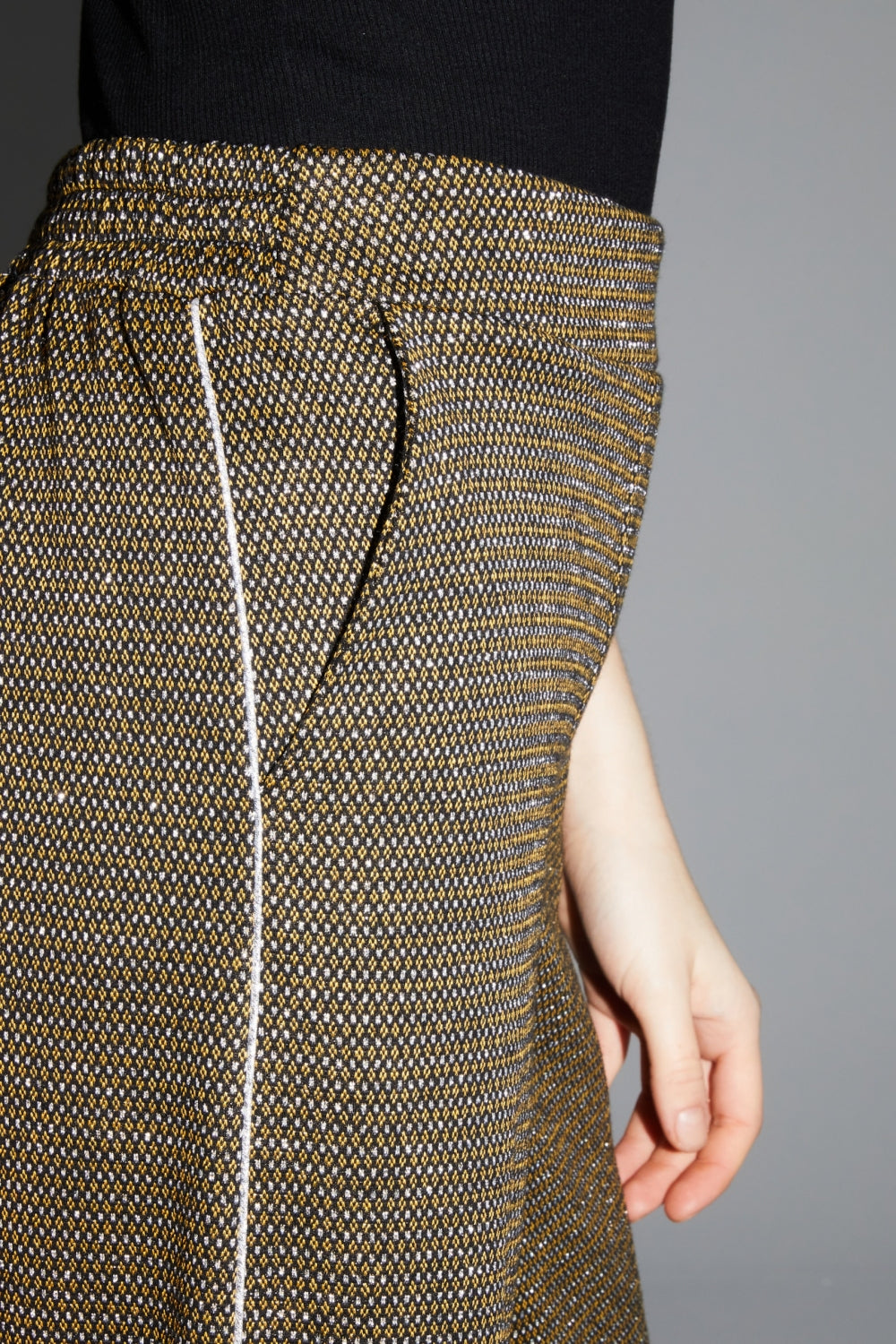 Pantalon Charlie Geo Safran Fabriqué En Italie