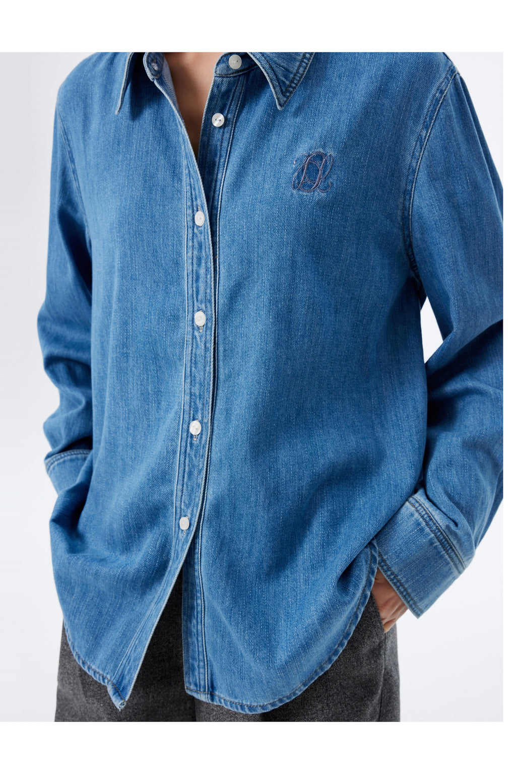 Lily - Chemise - Bleu Denim