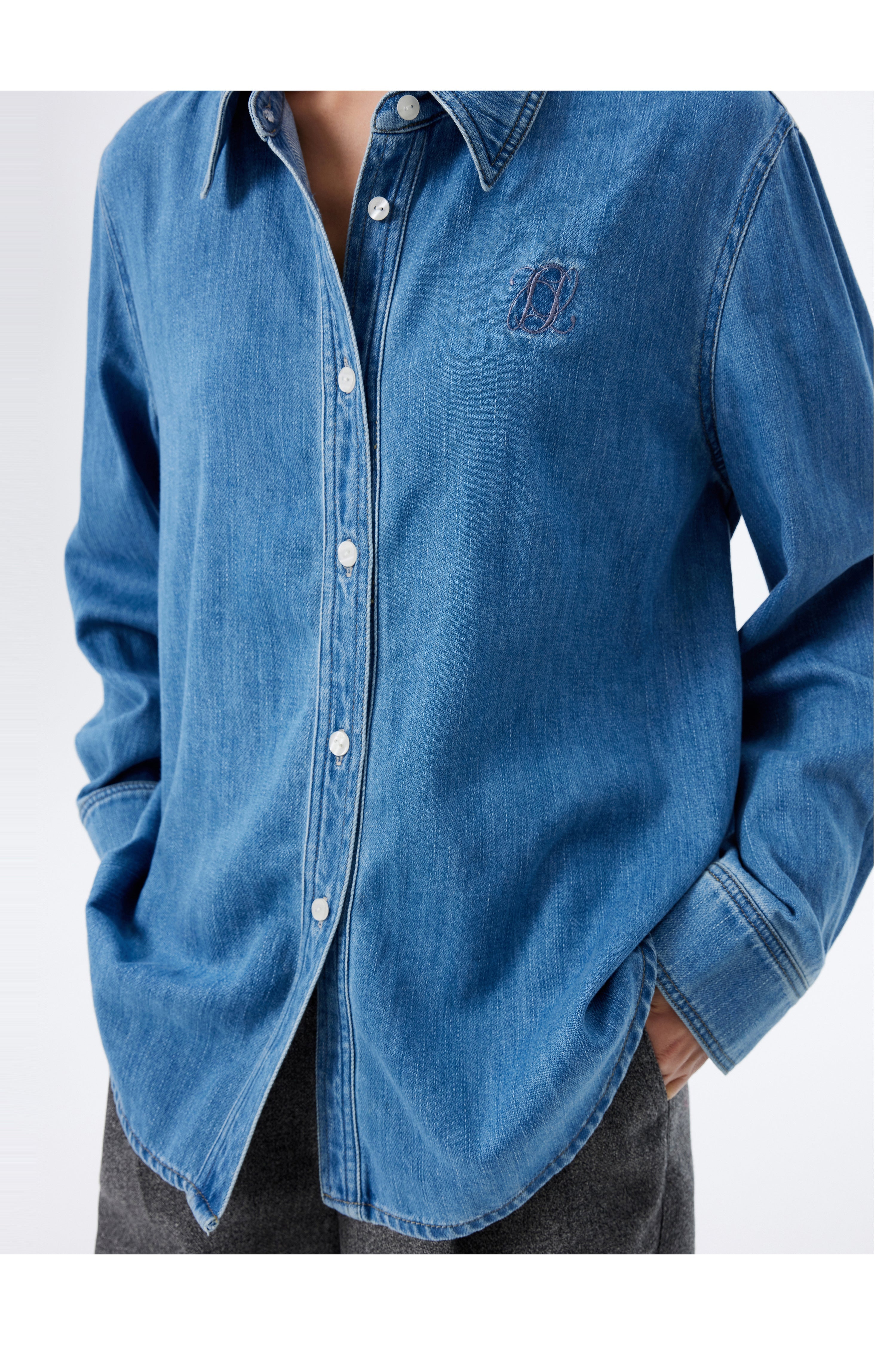Lily - Chemise - Bleu Denim