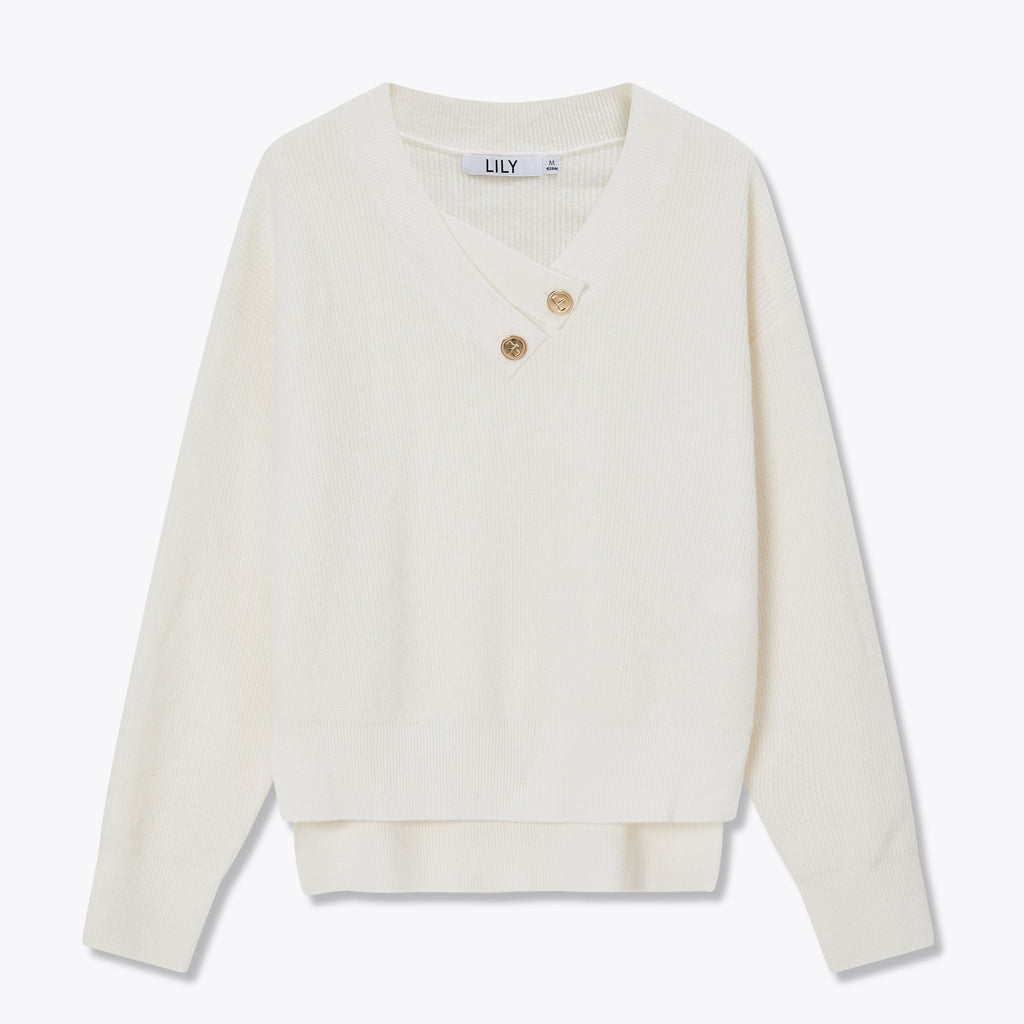 Lily - Pull - Blanc Cassé