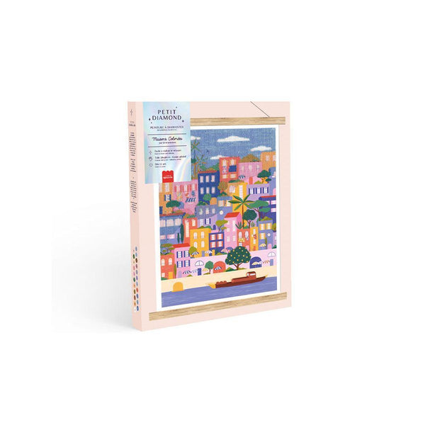 Coffret Petit Diamond - Diamond Painting Maisons Colorées Par Coralie Fau