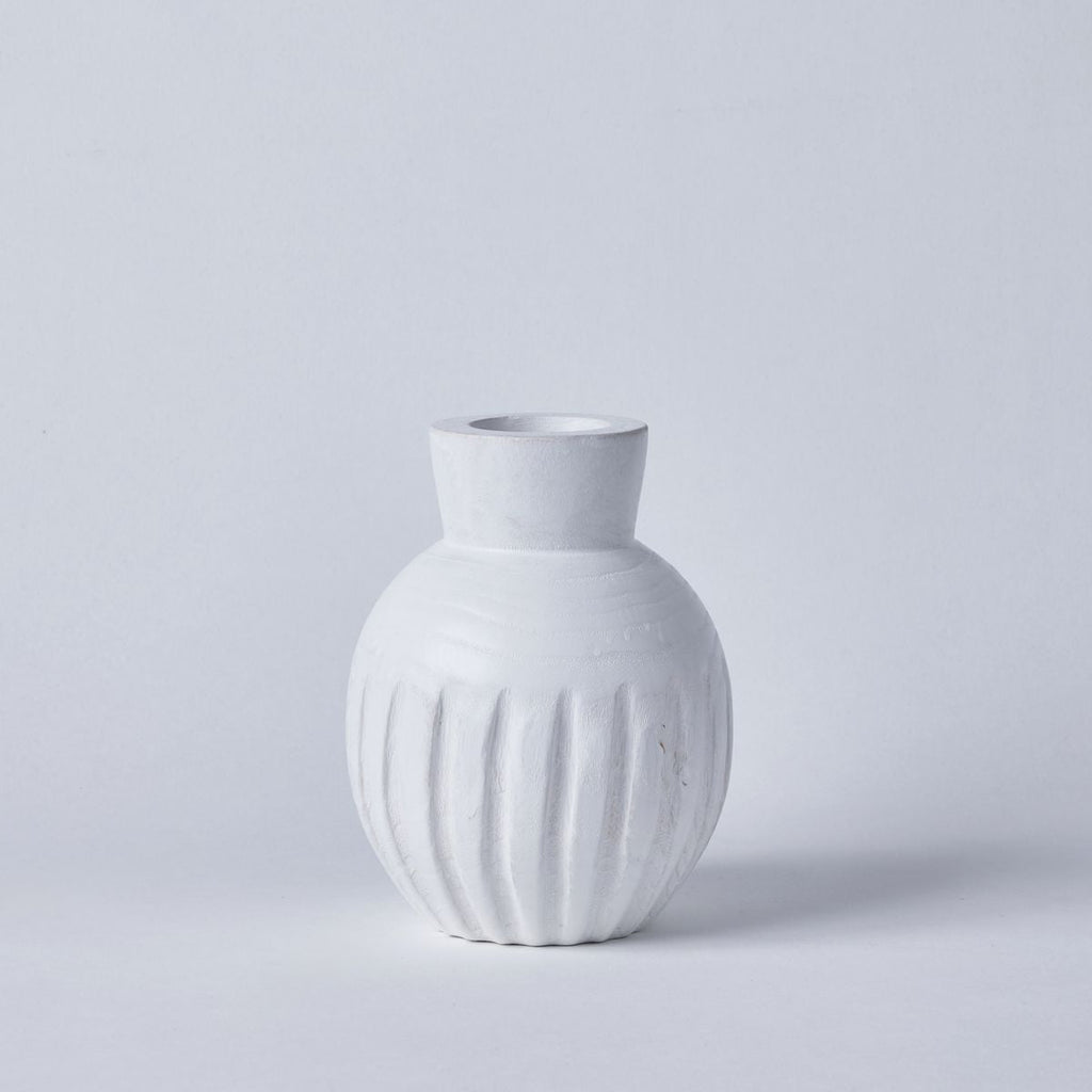 Maison De La Plage - Vase Rond - Blanc