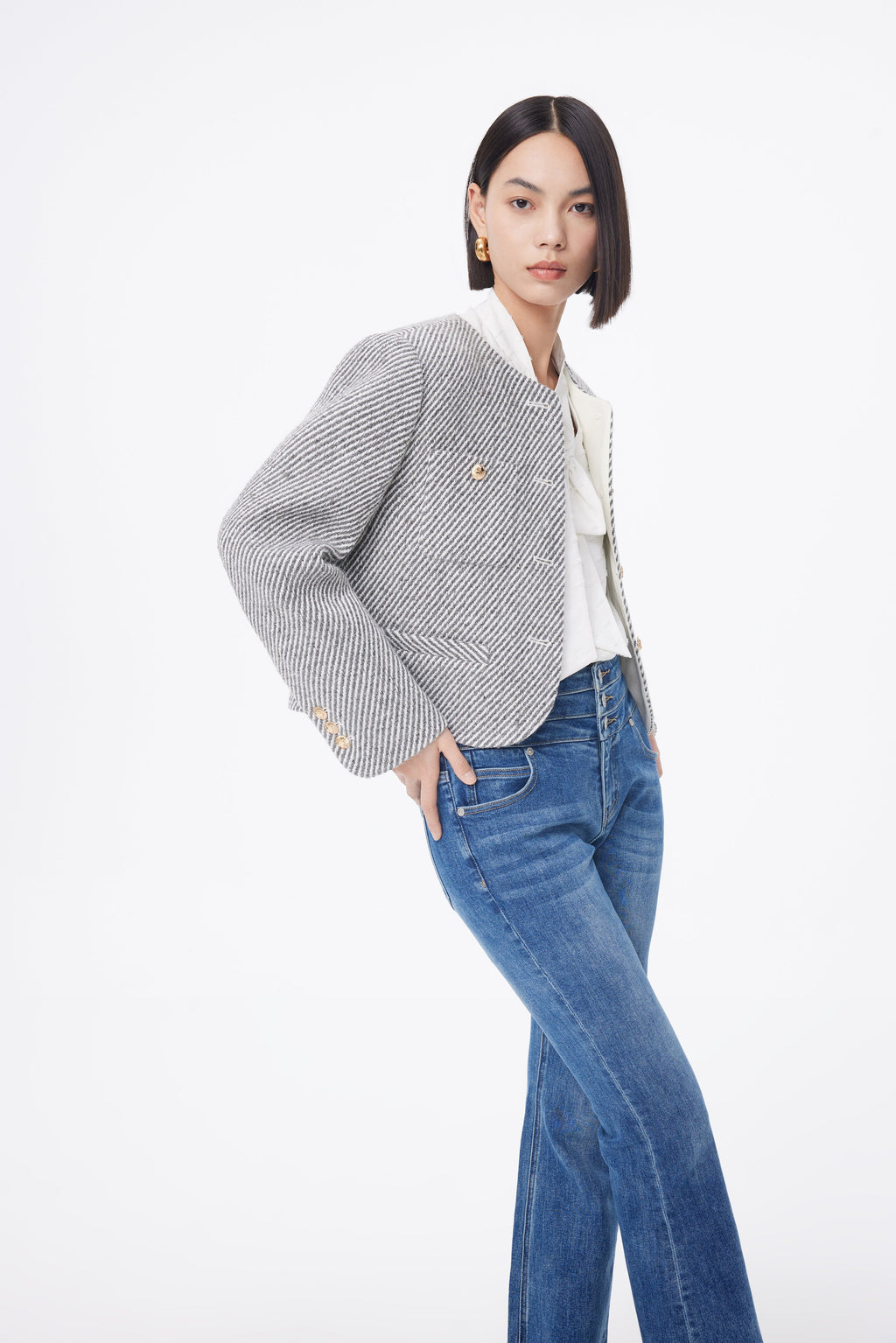 Lily - Veste - Gris Moyen
