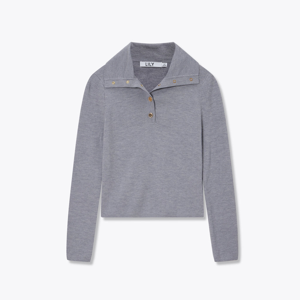 Lily - Pull - Gris Blanchâtre