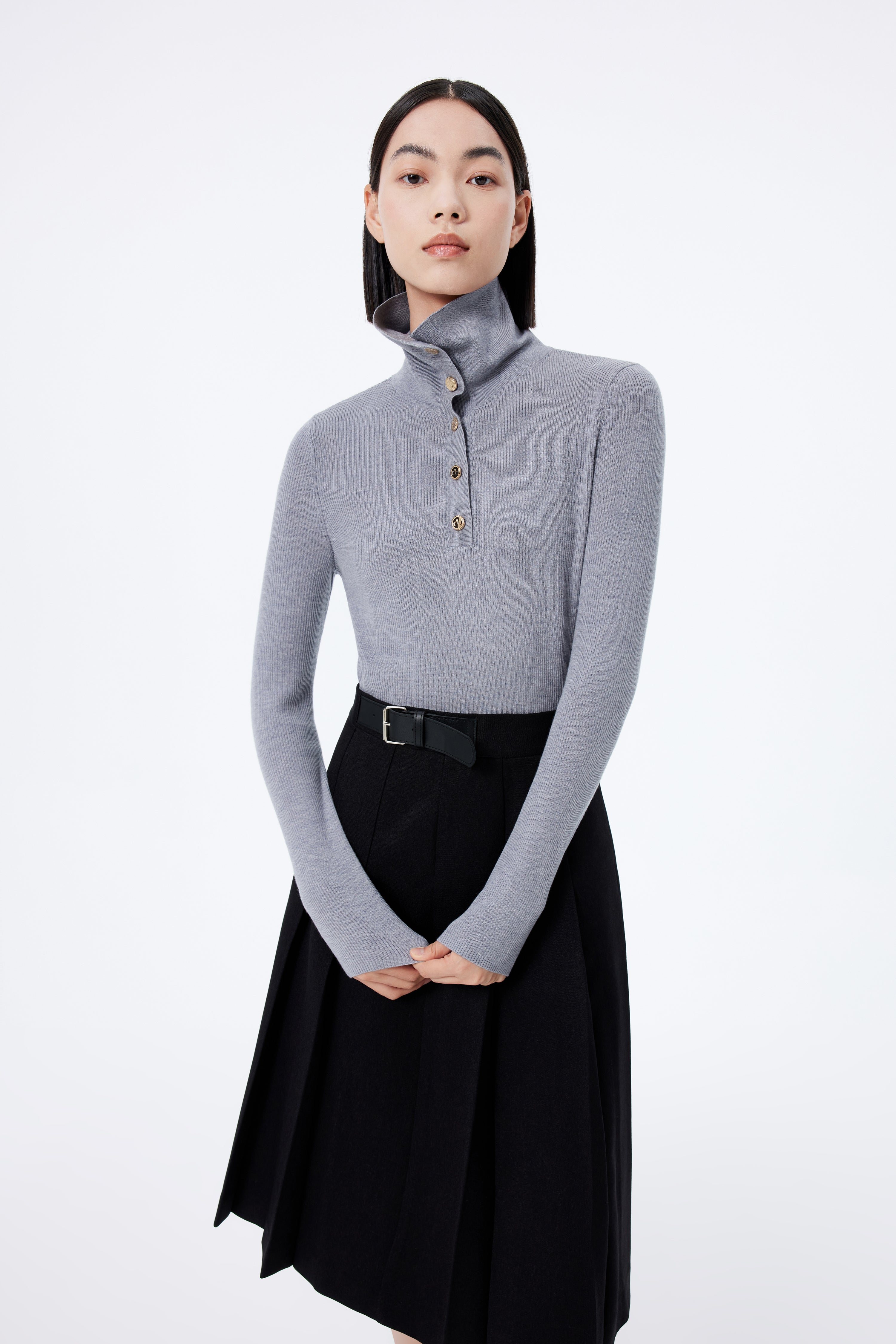 Lily - Pull - Gris Blanchâtre