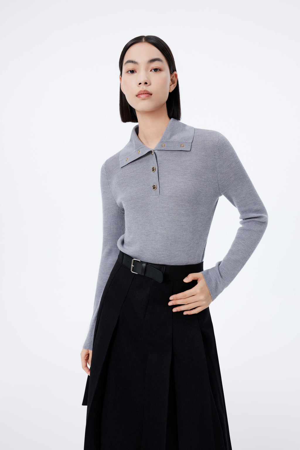 Lily - Pull - Gris Blanchâtre