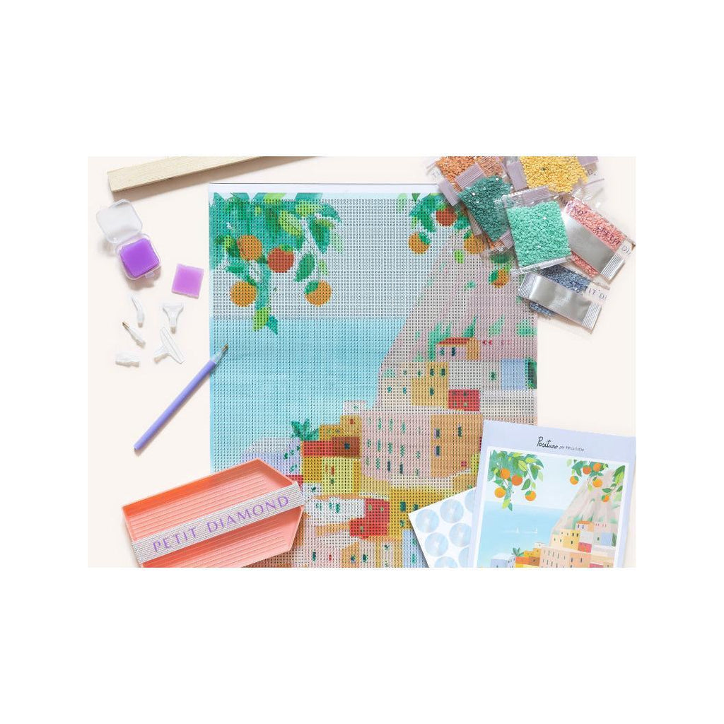 Coffret Petit Diamond - Diamond Painting Positano Par Petra Lidze