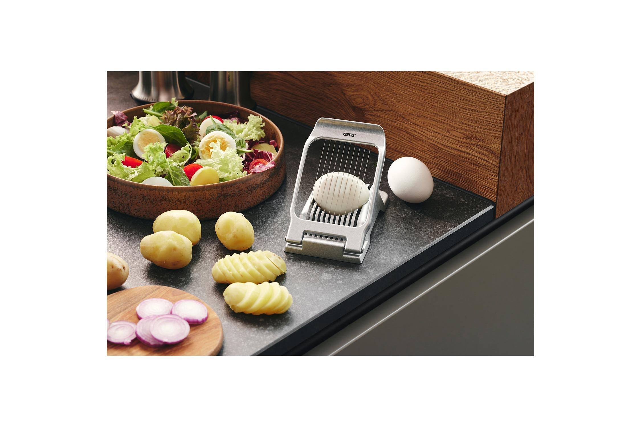 Eggi - Tranche-Œufs/Pommes De Terre - Argent