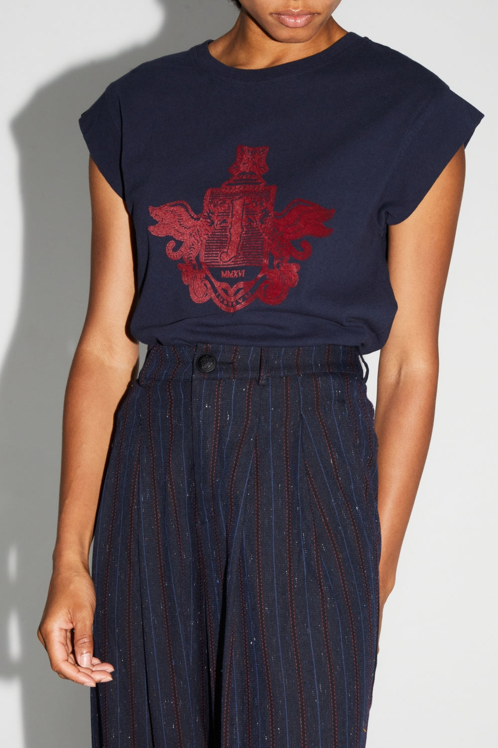 T-Shirt Robbie Blason Bordeaux Fabriqué Au Portugal