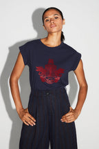 T-Shirt Robbie Blason Bordeaux Fabriqué Au Portugal