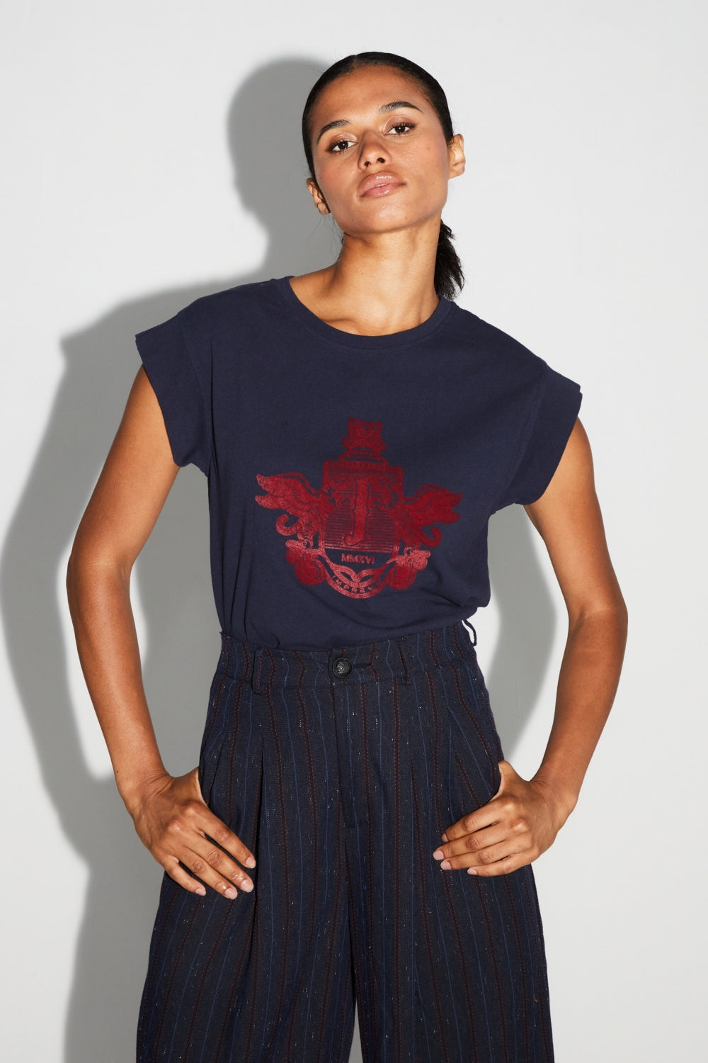 T-Shirt Robbie Blason Bordeaux Fabriqué Au Portugal